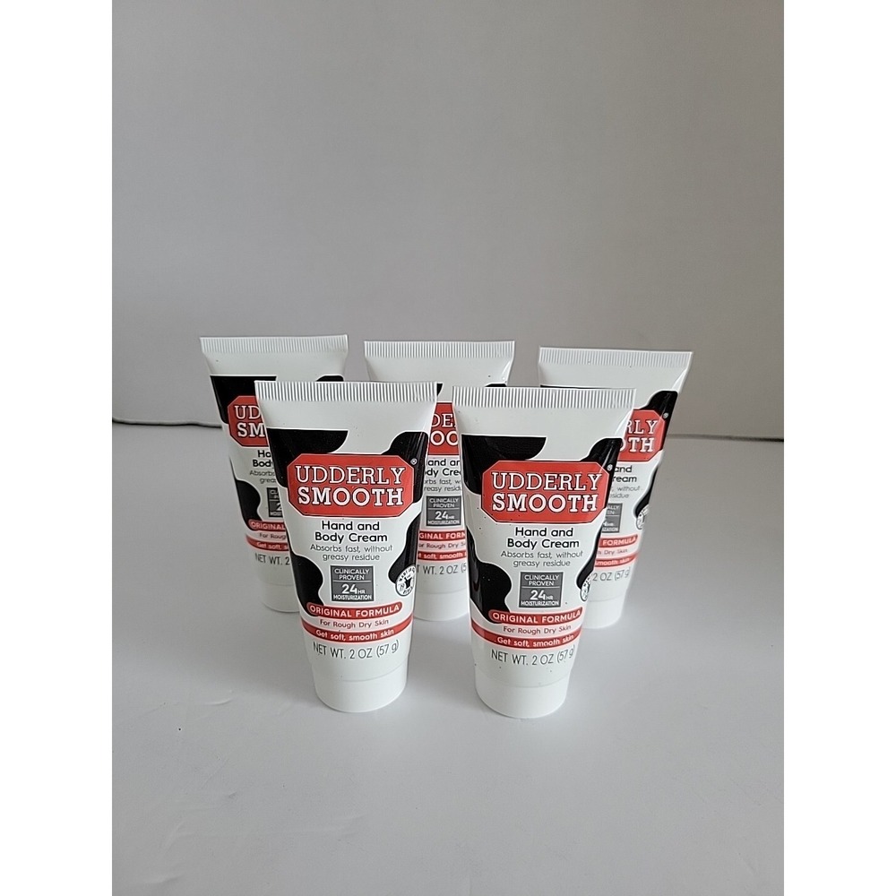 SET OF 5 Udderly Smooth Hand Cream‎ and Body Lotion, 2 oz.